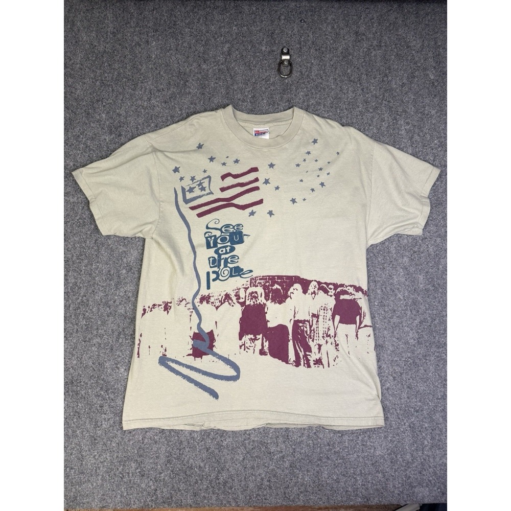 Vintage 1995 See You At The Pole Vote Voting T-Shirt Pray Size XL